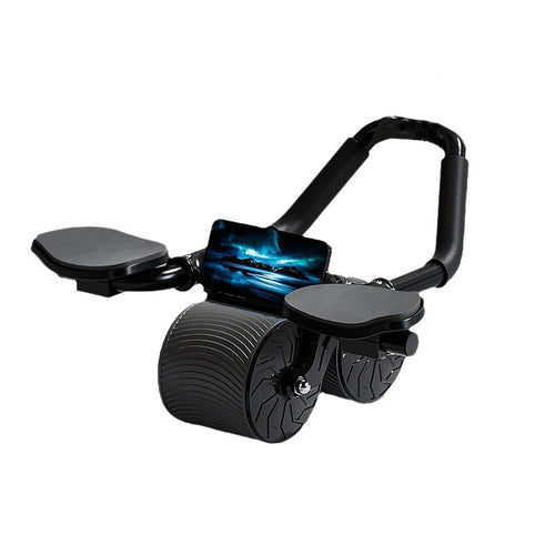 Auto-Rebound Ab Roller Wheel — Core Trainer with Knee Mat