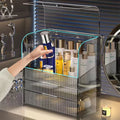 Clear acrylic makeup organizer with drawers