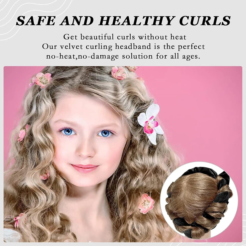 Soft curls from heatless set
