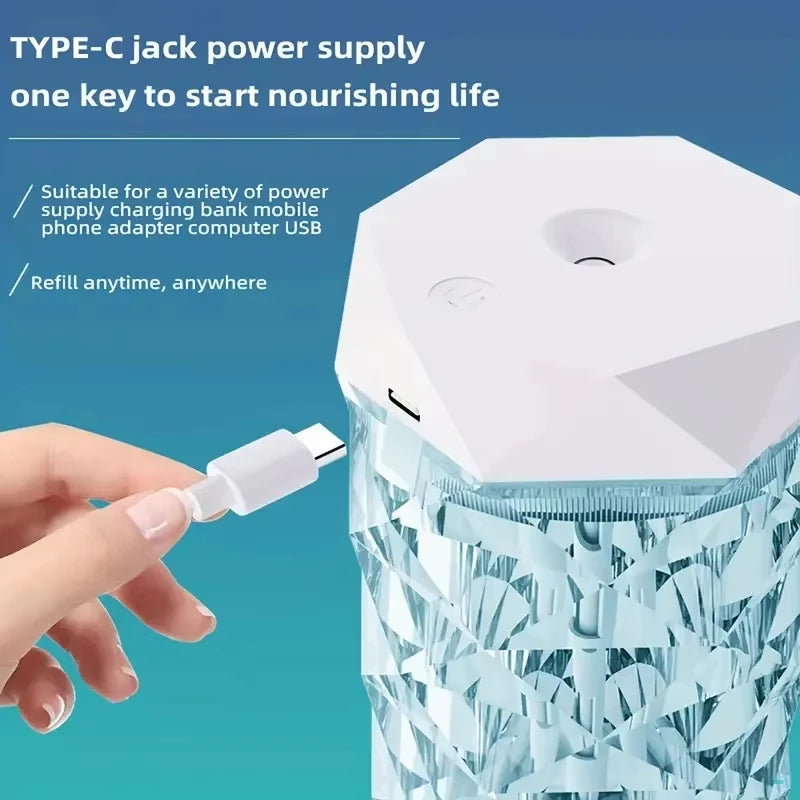 Diffuser night light glow