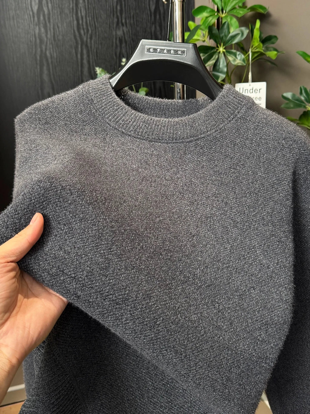 Knit sweater neutral colors