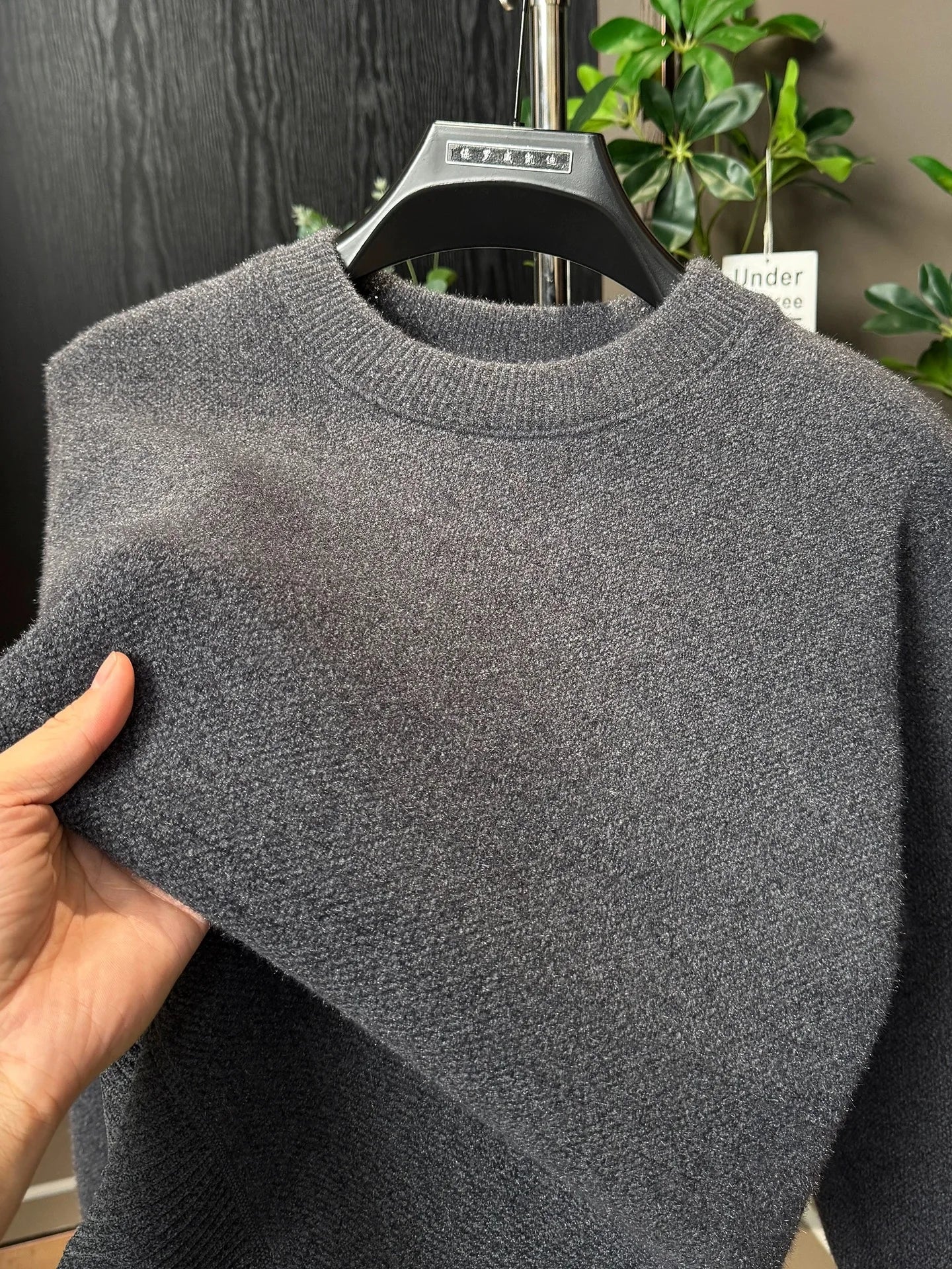 Knit sweater neutral colors