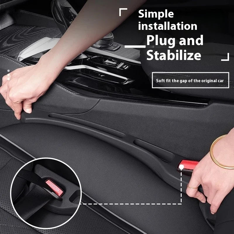Car seat gap filler flexible install fitting the console gap
