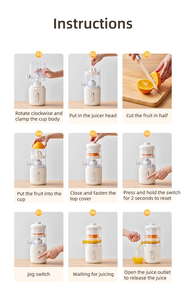 Portable blender used on the go