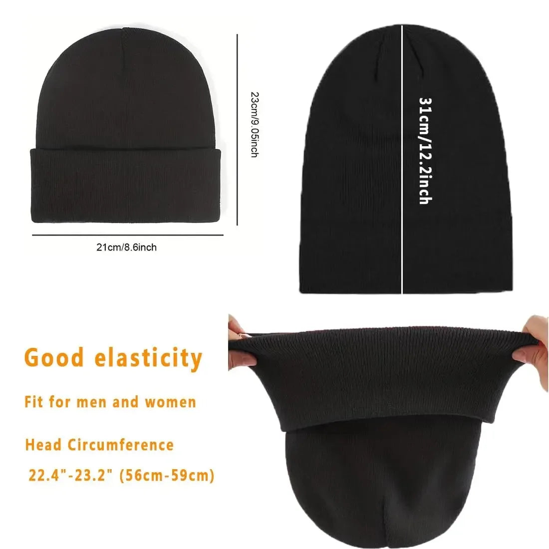 Satin lining detail inside the beanie