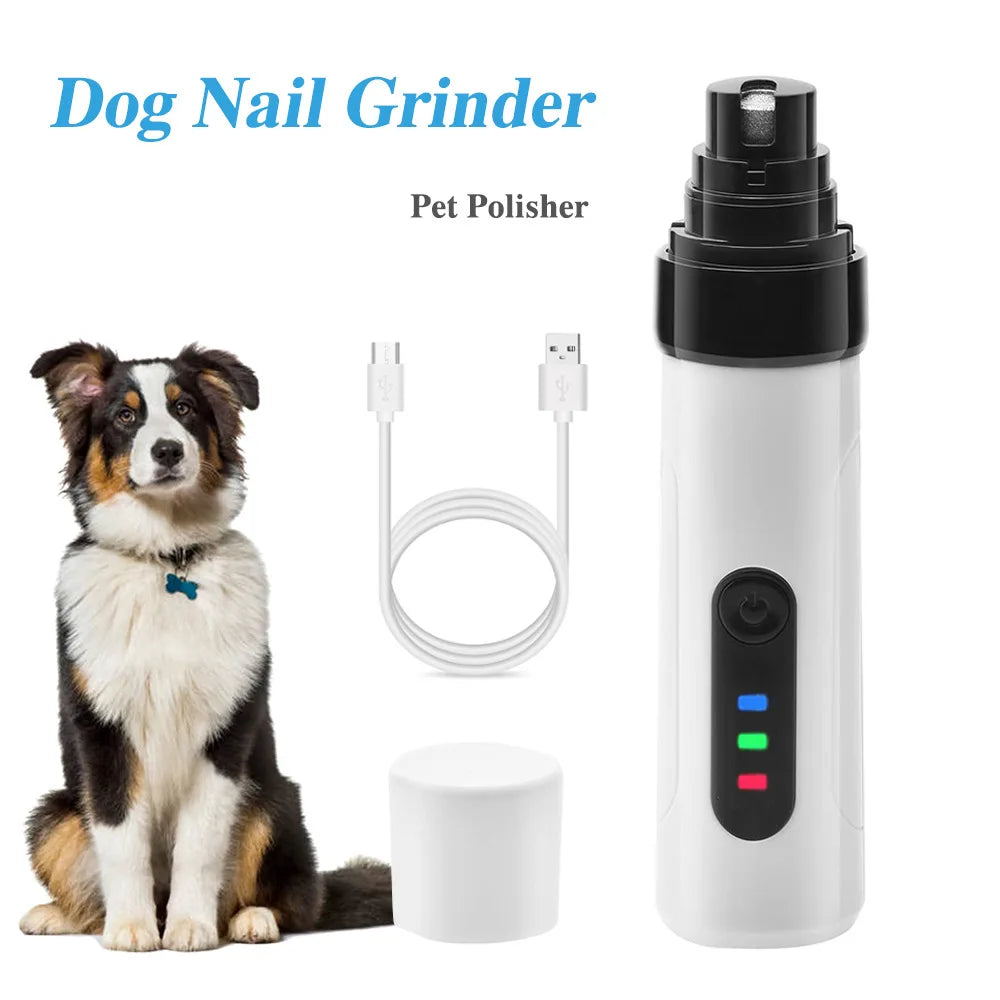 Quiet electric pet nail grinder