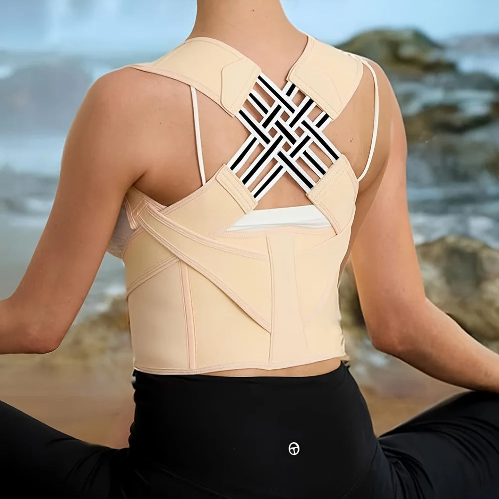 Posture brace worn under shirt