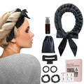 Heatless silk curling rod headband set