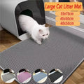 Honeycomb double-layer cat litter trapping mat