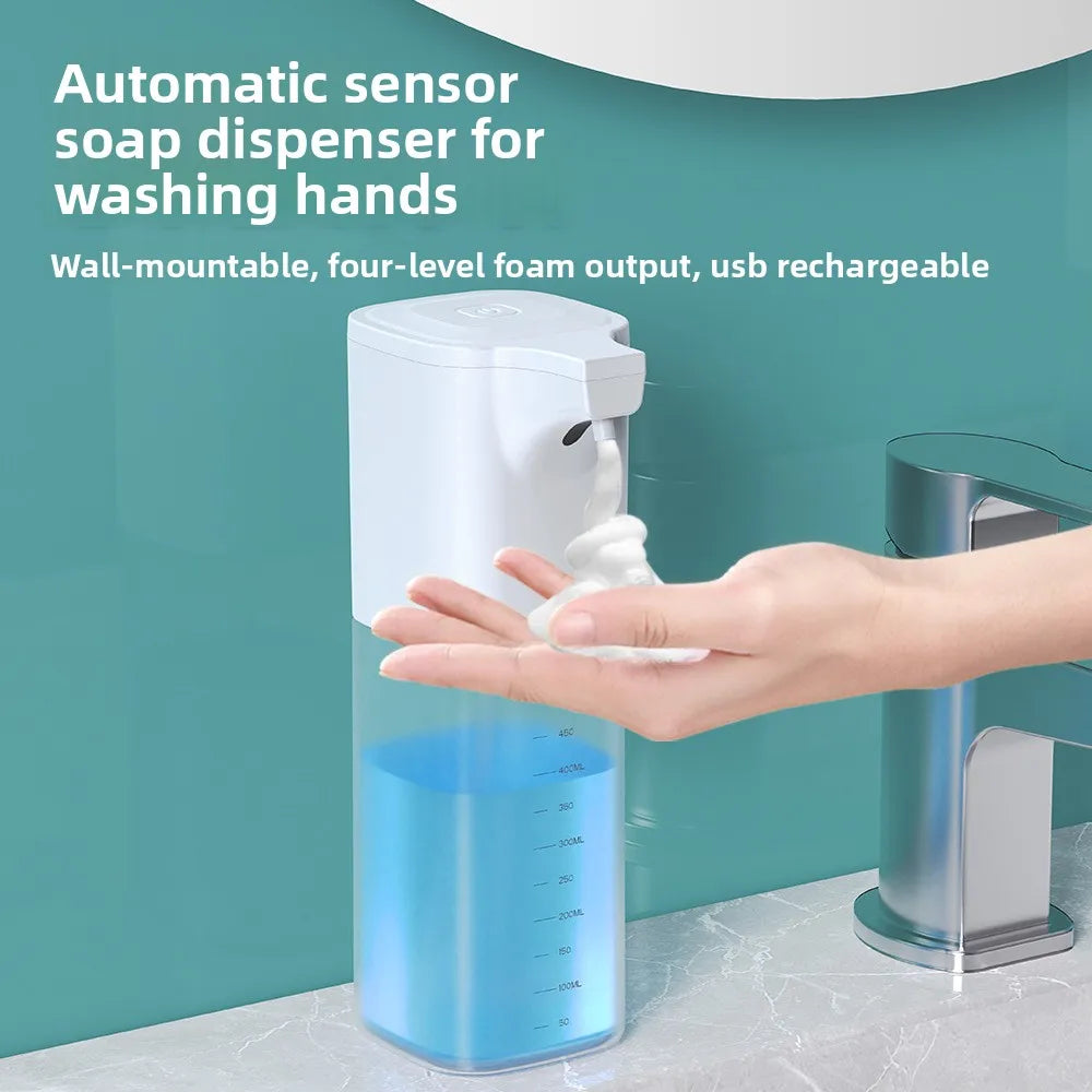 Soap dispenser on sink