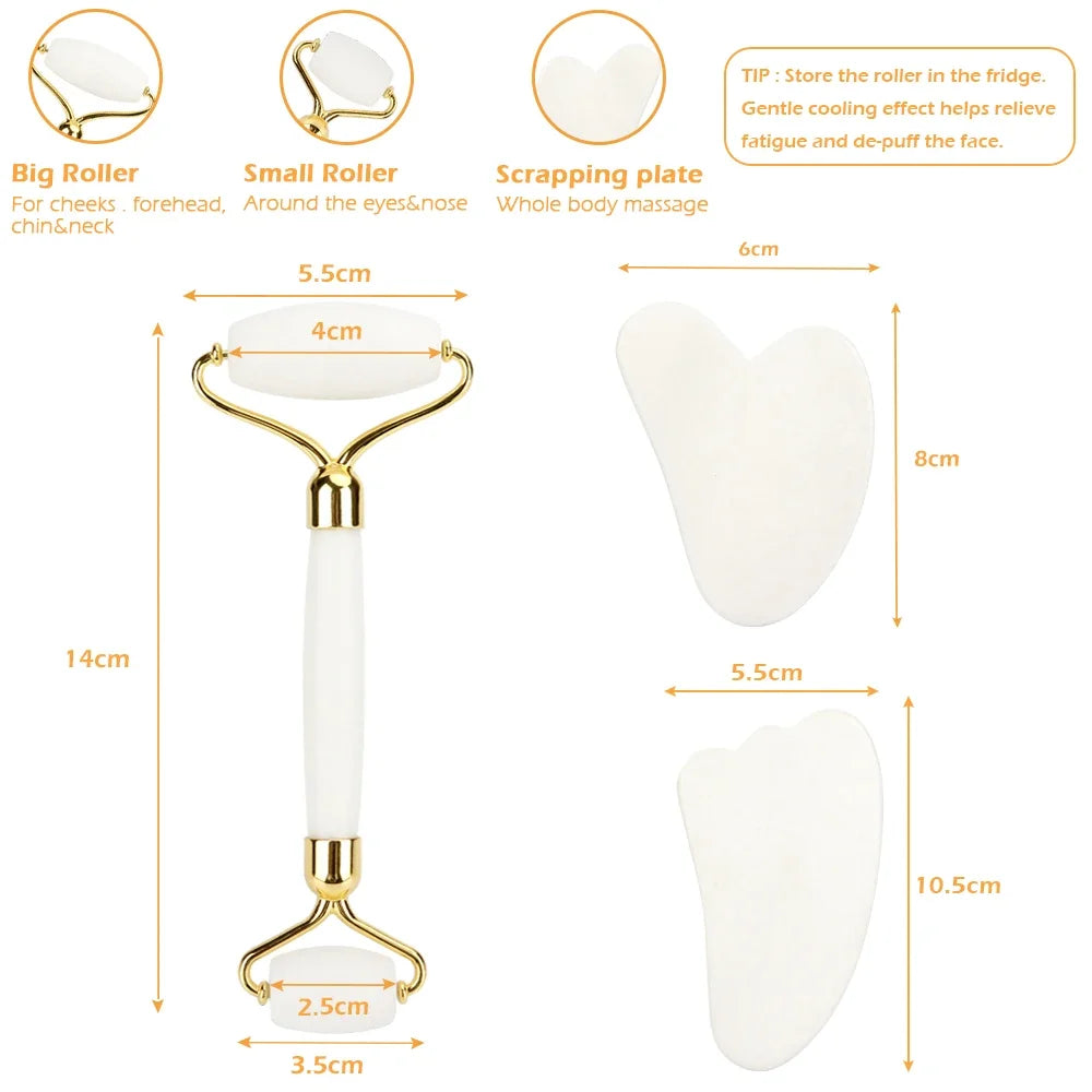 Facial tools flat lay