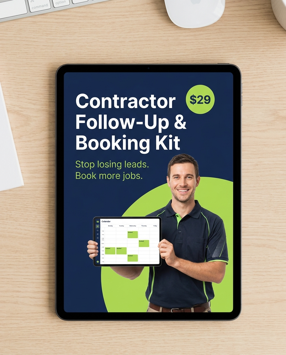 Contractor Follow-Up & Booking Kit cover